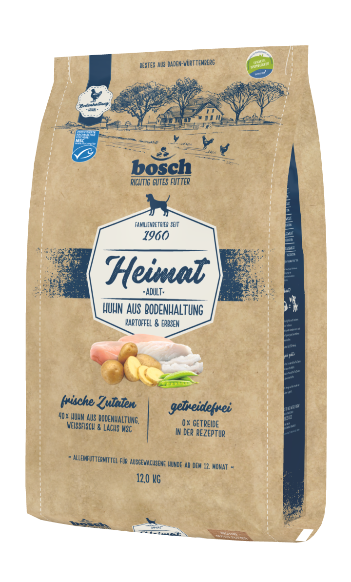 bosch Hunde-Trockenfutter Heimat Adult Huhn Bodenhaltung